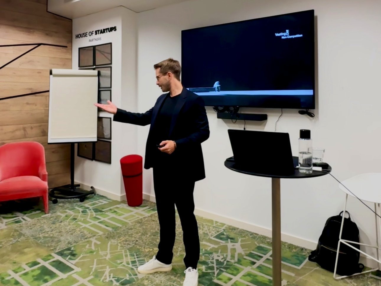 Dr. Björn Bronger bei seiner Masterclass im House of Startups, September 2025